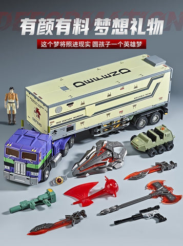 4th Party WJ WEISHUANG MPP10 MPP-10 Commander ( W8036 Oversized MP10 Optimus Prime) EVA Version with Trailer 32cm / 12.6"