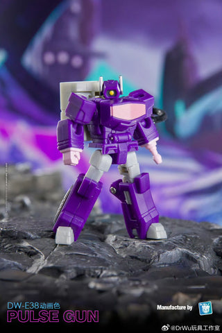 Dr.Wu & Mechanic Studio Extreme Warfare DW-E37 Leap (Cliffjumper) / DW-E38 Pulse Gun (Shockwave) Comic Color Version 2 in 1 set 4.5cm