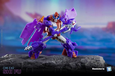 Dr.Wu & Mechanic Studio Extreme Warfare DW-E40G Green Tank (Gobots Treds) / DW-E42 Shi Fu (Alpha Trion)  2 in 1 set 4.5cm