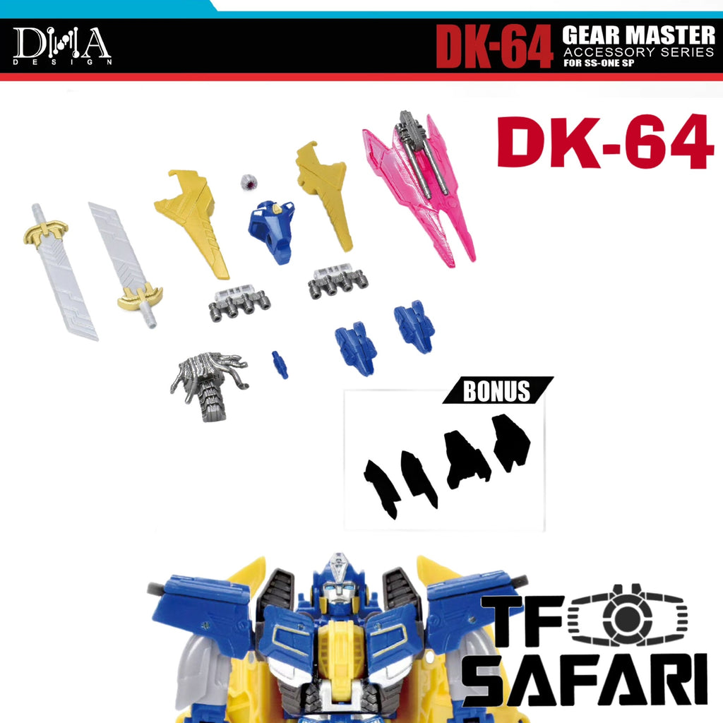 【Pre-Order】DNA Design DK-64 DK64 Gear Master Accessory Series Upgrade Kits for SS-One SP Studio Series Sentinel Prime