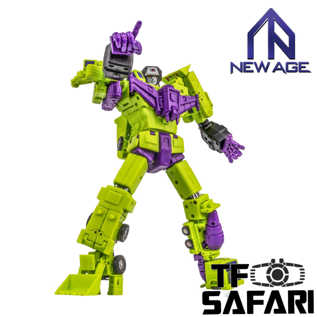 NA NewAge H34 H-34 Hephaestus (G1 Devastator) Reissue 7 in 1 set New Age 25cm / 9.8"