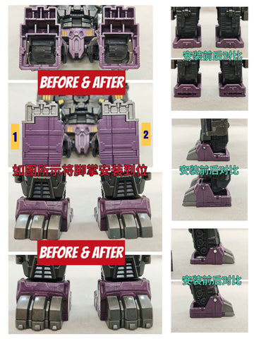 Superman Studio SPS55 SPS-55 Gap fillers for Age of the Primes AotP Megatronus The Fallen Upgrade Kit