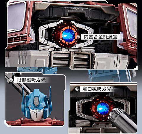 4th Party WJ WEISHUANG MPP10 MPP-10 Commander ( W8019E Oversized MP10 Optimus Prime) Battle Damaged Version 32cm / 12.6"