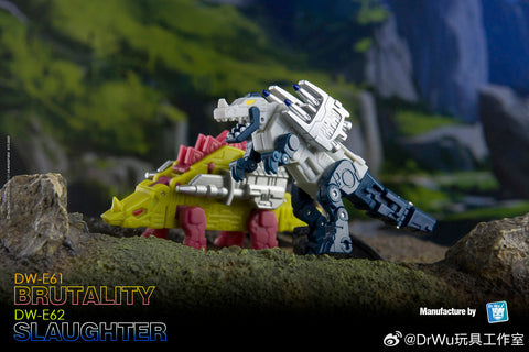 Dr.Wu DW-E61 Brutality & E62 Slaugher (Slugfest and Overkill, 2 in 1 Mini-Cassette Warriors ) for WFC Siege Soundwave / Blaster Dr Wu