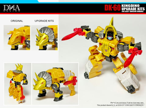 DNA Design DK-60 DK60 Upgrade Kits for Kingdino Combiner (United Dinobot Dinoking Multipack)