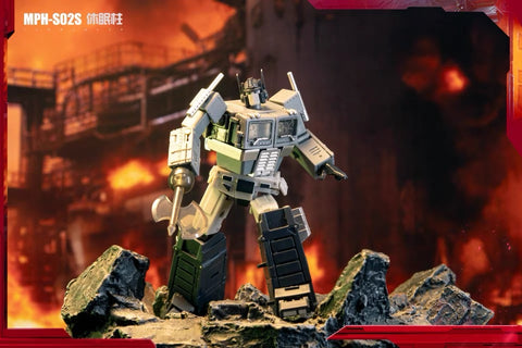 MPH Studio MPH-S02W / S02S / S02T Lobster Commander (Optimus Prime) with New Nylon Torso White / Grey / Yellow Version 10cm / 4"