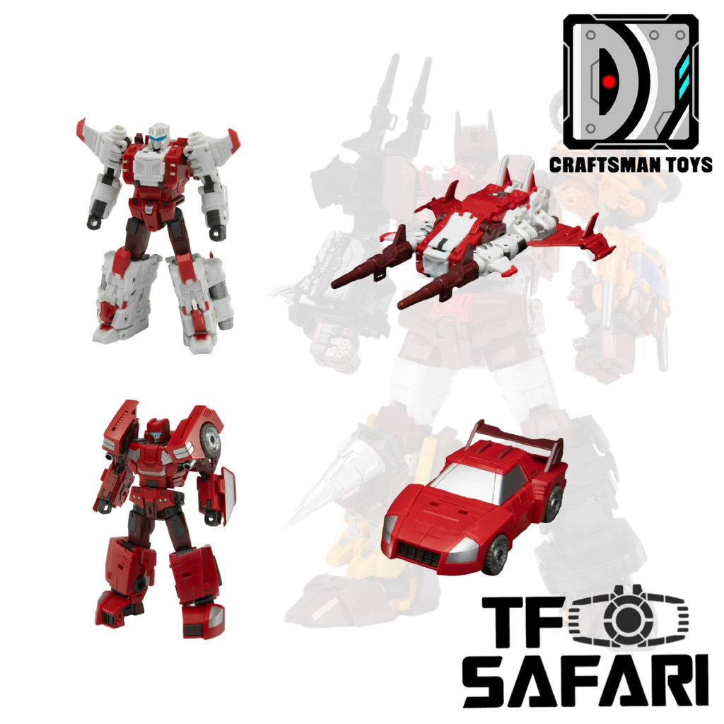 Craftsman Toys Dajiangshe DJS-02D DJS02D Jette (Strafe) / DJS-02E DJS02E Karl (Lightspeed) Tacticlord Combiner ( IDW G1 Computron Combiner / Technobot) 2 in 1 Set 10cm / 4"