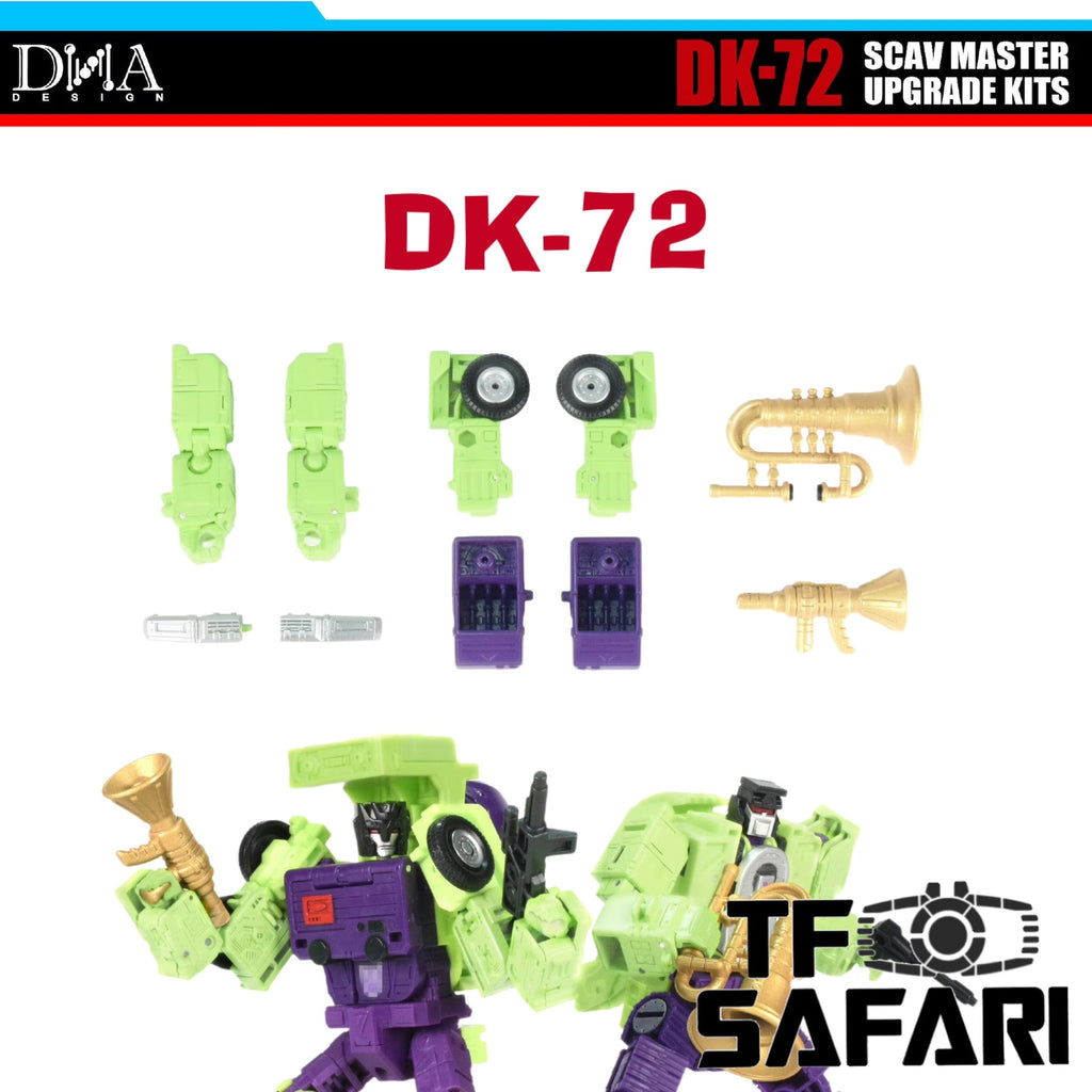 【Pre-Order】DNA Design DK-72 DK72 Upgrade Kits Scav Master for Studio Series 86 SS86 Devastator Scavanger & Mixmaster