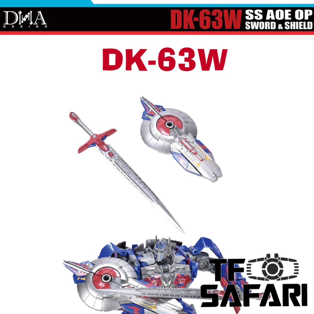 【Pre-Order】DNA Design DK-63W DK63W Sword & Shield Upgrade Kits for SS Aoe OP (Studio Series Age of Extinction Optimus Prime)