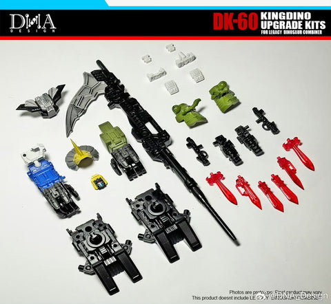 DNA Design DK-60 DK60 Upgrade Kits for Kingdino Combiner (United Dinobot Dinoking Multipack)