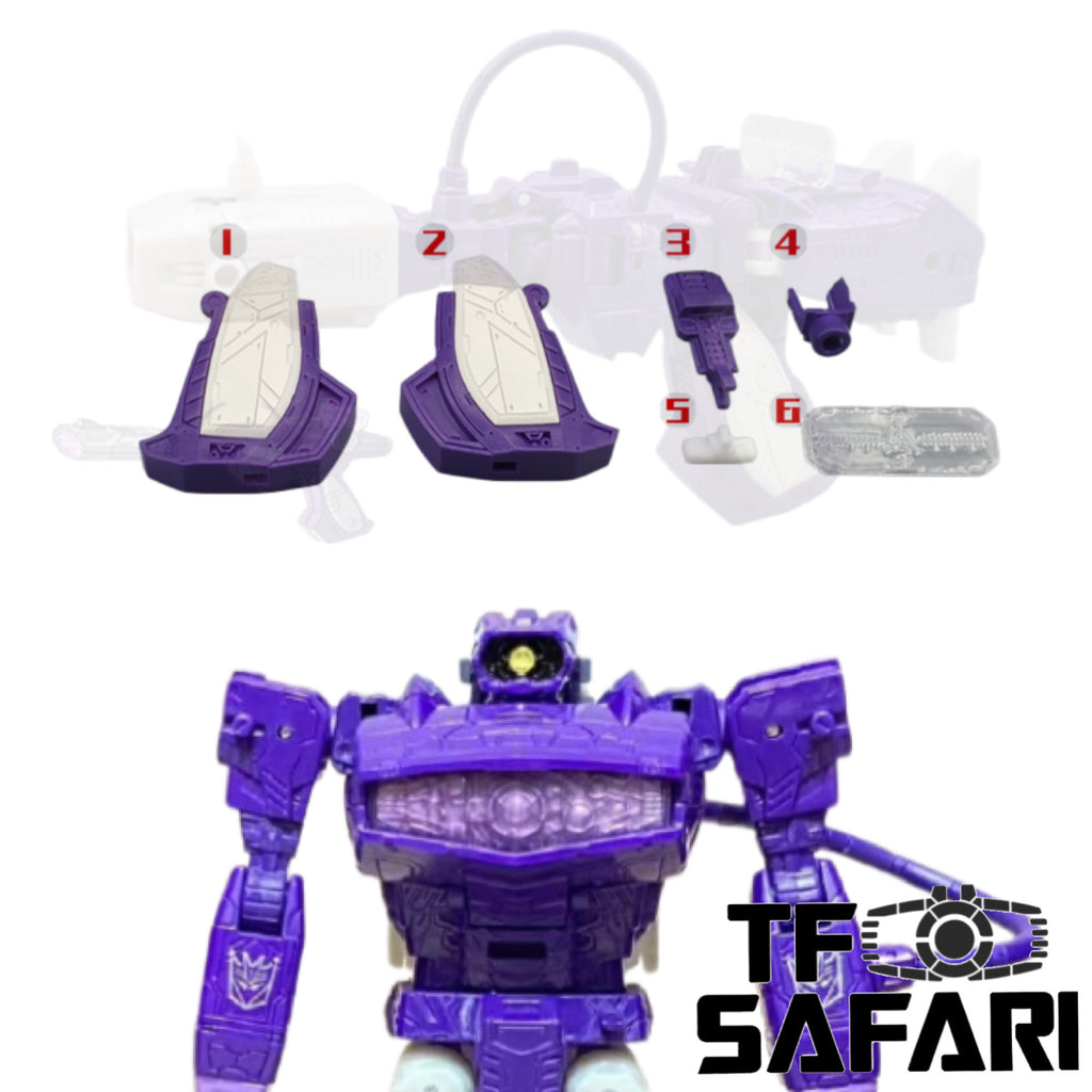 Go Better Studio GX-12N GX12N Upgrade Kit Laser Gun Mode for Nemesis Bridge 3-pack Version Shockwave Upgrade Kit