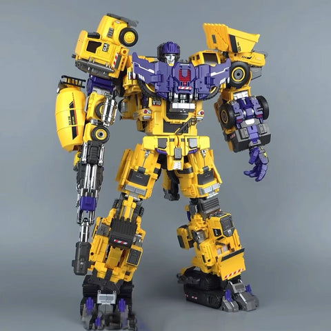 Mecha Invasion GLA01-06Y GLA-01-06Y Construct Titan (Constructors Devastator) Combiner (6 in 1 set)