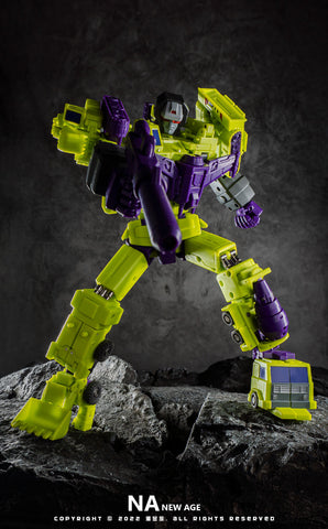 NA NewAge H34 H-34 Hephaestus (G1 Devastator) Reissue 7 in 1 set New Age 25cm / 9.8"