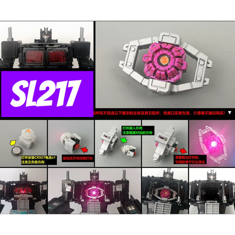 Shockwave Lab SL-217 SL217 Light Matrix for Power of the primes POTP Nemesis Prime Upgrade Kit