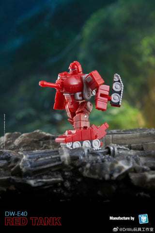 Dr.Wu & Mechanic Studio Extreme Warfare DW-E40 Red Tank (Warpath) / DW-E41 Star Shuttle (Scourge)  2 in 1 set 4.5cm