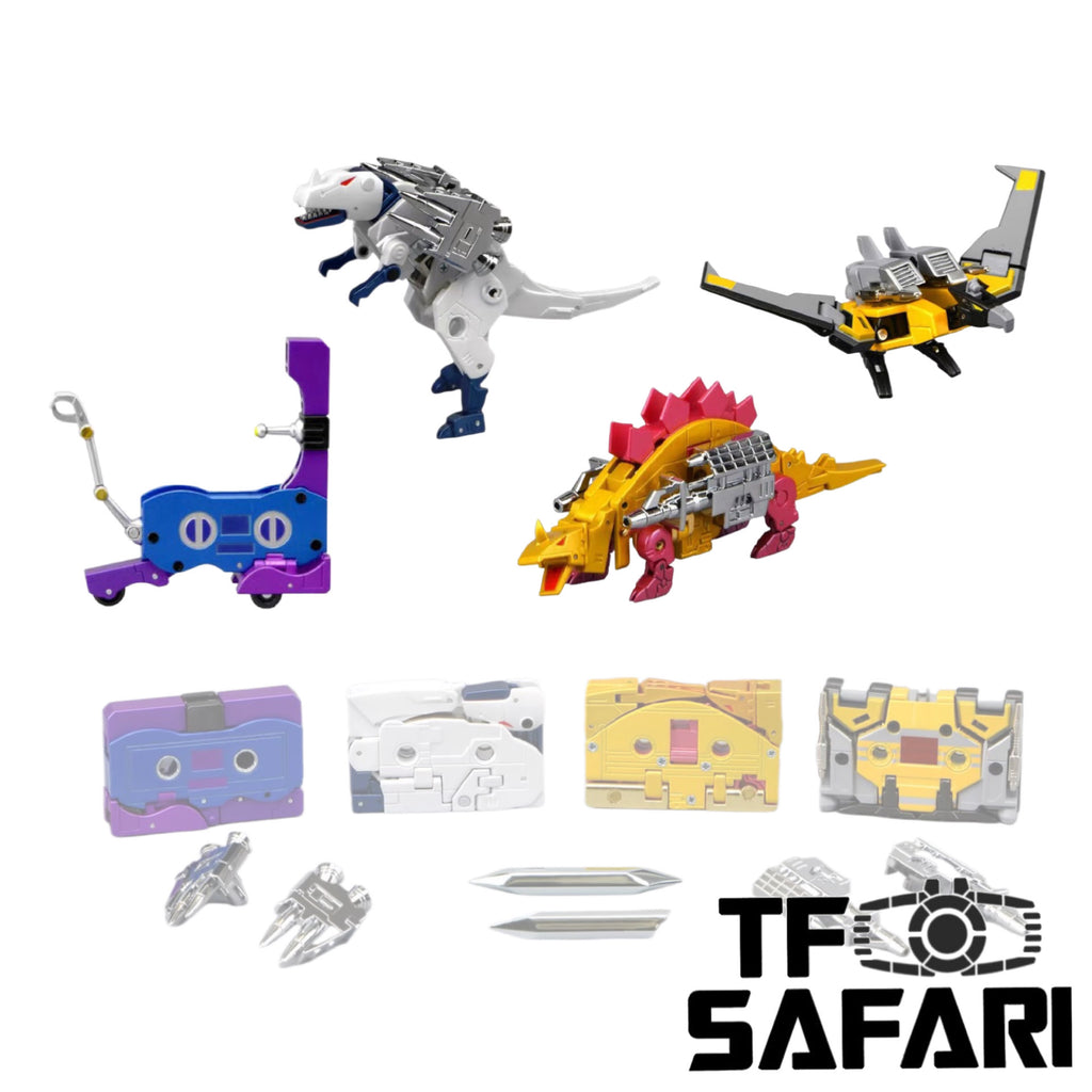 Robot Paradise RP-01C RP01C Casette Warriors ( Buzzsaw, Overkill, Autoscout, Slugfest) 4 in 1 Set pack
