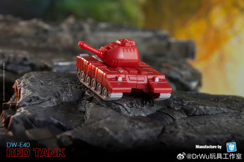 Dr.Wu & Mechanic Studio Extreme Warfare DW-E40 Red Tank (Warpath) / DW-E41 Star Shuttle (Scourge)  2 in 1 set 4.5cm