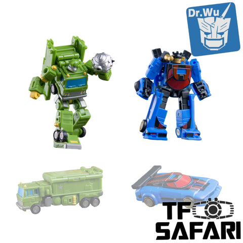 【Incoming】Dr.Wu & Mechanic Studio Extreme Warfare DW-E30M Iron Jack (Wheeljack SG Shattered Glass) / DW-E33 Hammer (Bulkhead)  2 in 1 set 4.5cm