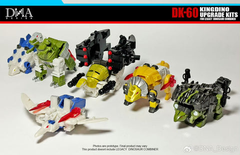 DNA Design DK-60 DK60 Upgrade Kits for Kingdino Combiner (United Dinobot Dinoking Multipack)