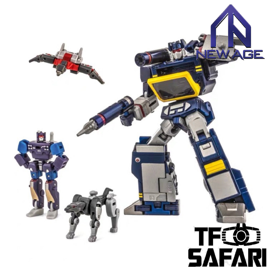 NA NewAge H21 H-21 Scaramanga ( Soundwave ) 4 in 1 pack New Age 9cm / 3.5"