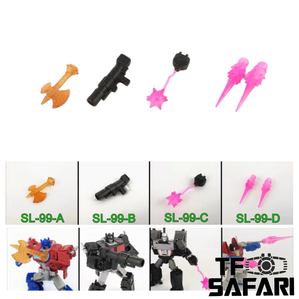 Shockwave Lab SL-99 SL99 A/B/C/D Weapon Set for Transformers Core Class Optimus Prime / Nemesis Prime / Megatron / Starscream Upgrade Kit