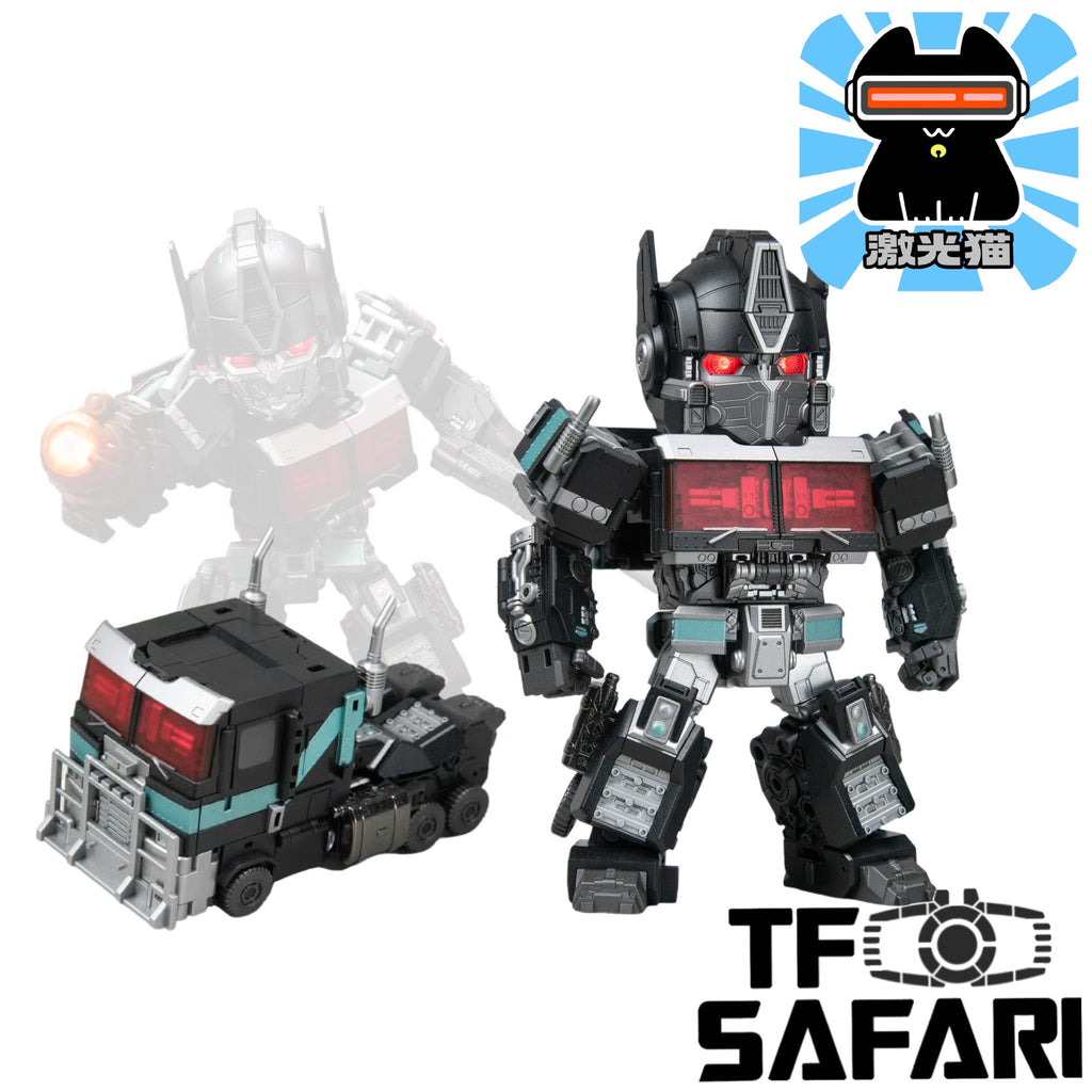 Jiguangmao Light Cat JGM-Q01D JGMQ01D Steel Head Commander (ROTM Nemesis Prime) Dark Version 15cm / 5.9"