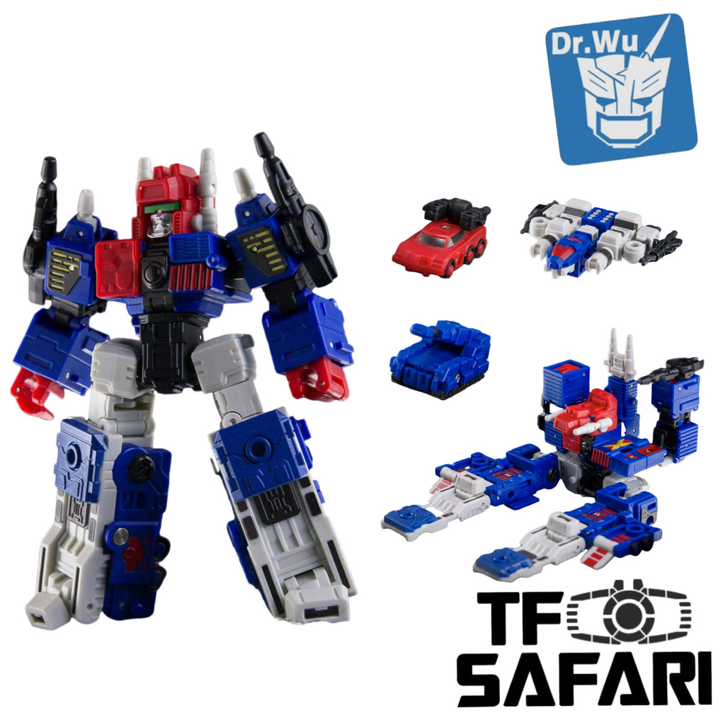 Dr.Wu & Mechanic Studio Extreme Warfare DWE54B DW-E54B Iron Fortress ( Metroplex, Decepticon Version ) Dr Wu Blue Version 10cm / 4"