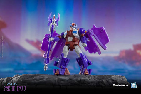 Dr.Wu & Mechanic Studio Extreme Warfare DW-E40G Green Tank (Gobots Treds) / DW-E42 Shi Fu (Alpha Trion)  2 in 1 set 4.5cm