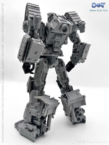 Dream Star Toys  DST02-004 DST02004 Pushing Machine Warrior ( Bonecrusher, Constructicon, Devastator Combiner) DreamStarToys Metallic Version 24.5 cm / 9.6"