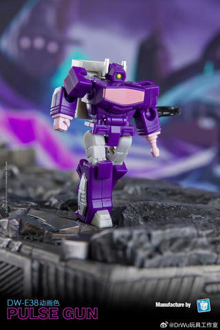 Dr.Wu & Mechanic Studio Extreme Warfare DW-E37 Leap (Cliffjumper) / DW-E38 Pulse Gun (Shockwave) Comic Color Version 2 in 1 set 4.5cm