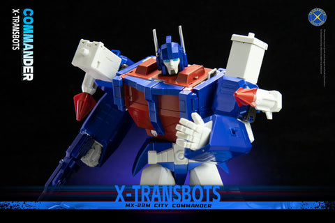 XTransbots MX-22M MX-XXIIM MX22M Commander Stack ( Ultra Magnus )  Metallic Painting Version X-transbots 27cm / 10.7"
