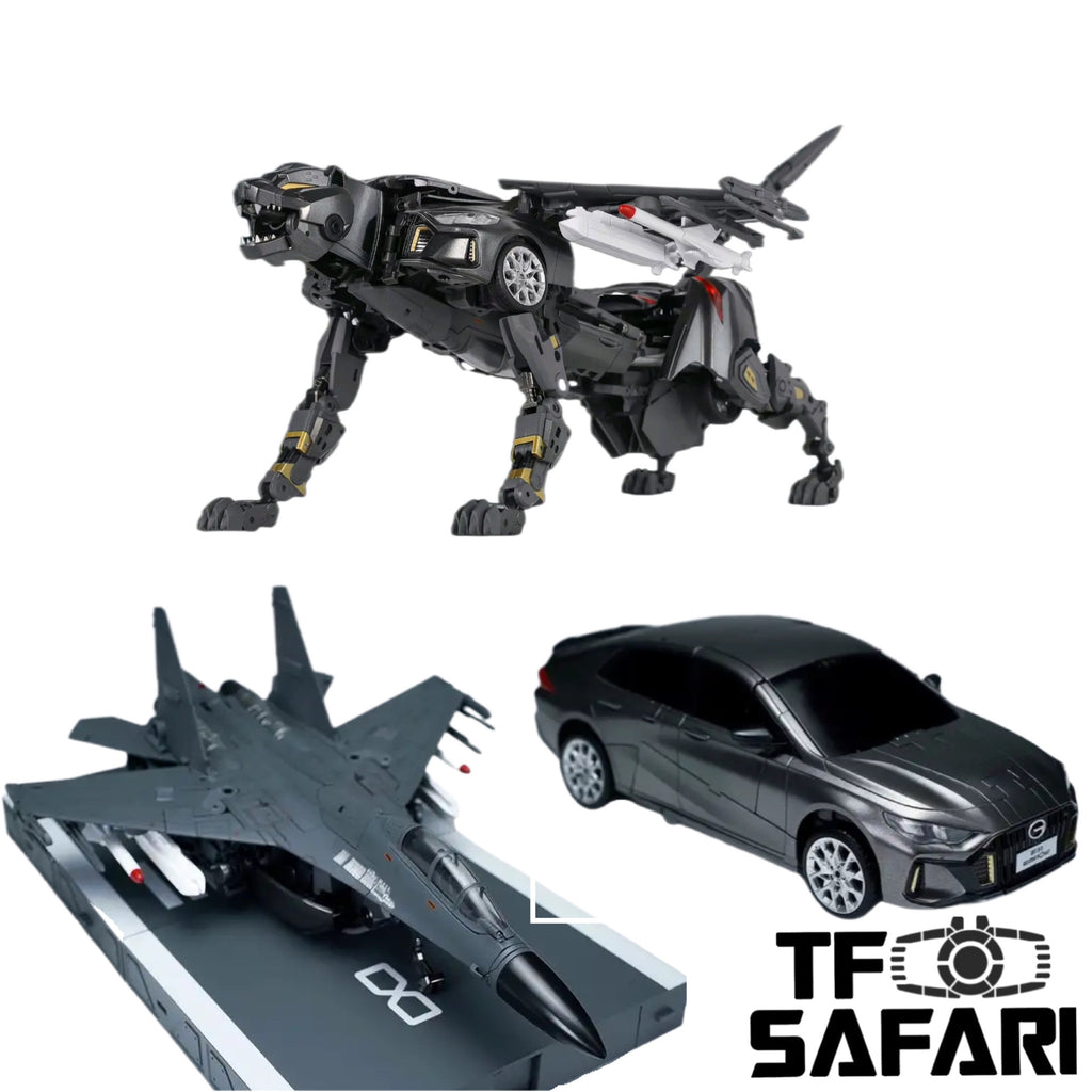 Cang Toys Cang-Toys Trans Age CT-DF-01 Hunting Shadow Huntpow Shadow Leopard J16 Version Triplechanger 35cm