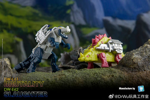 Dr.Wu DW-E61 Brutality & E62 Slaugher (Slugfest and Overkill, 2 in 1 Mini-Cassette Warriors ) for WFC Siege Soundwave / Blaster Dr Wu