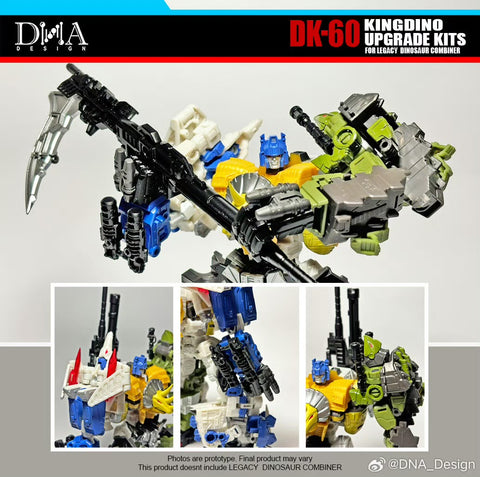 DNA Design DK-60 DK60 Upgrade Kits for Kingdino Combiner (United Dinobot Dinoking Multipack)
