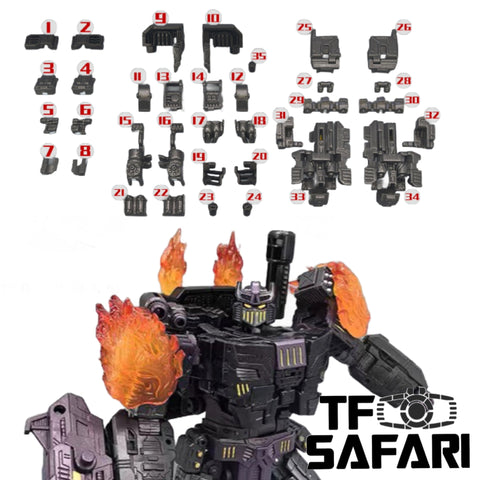 【Incoming】Go Better Studio GX-74 GX74 Upgrade Kit / Gap fillers for Age of the Primes Megatronus The Fallen Upgrade Kit