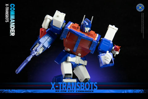 XTransbots MX-22M MX-XXIIM MX22M Commander Stack ( Ultra Magnus )  Metallic Painting Version X-transbots 27cm / 10.7"