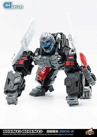 4th party Kight 8802 / 8802B Captain Gorilla King Kong Beast War Optimal Optimus (KO Iron Factory EX43 Primal Commander) 15cm / 6"