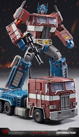 4th Party WJ WEISHUANG MPP10 MPP-10 Commander ( W8019E Oversized MP10 Optimus Prime) Battle Damaged Version 32cm / 12.6"