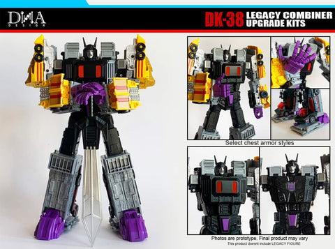 DNA Design DK-38 DK38 Upgrade Kits for Legacy Motormaster and Menasor Combiner