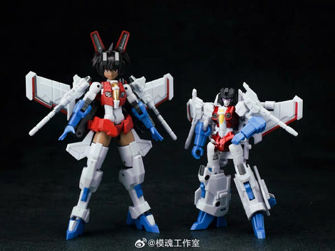 Iron Factory IF G-01 G01 Girls 01 Starwing Starscream Animed Figure（Mecha Girl Starscream) Non Transformable