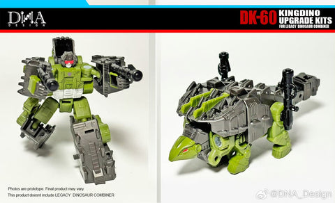 DNA Design DK-60 DK60 Upgrade Kits for Kingdino Combiner (United Dinobot Dinoking Multipack)