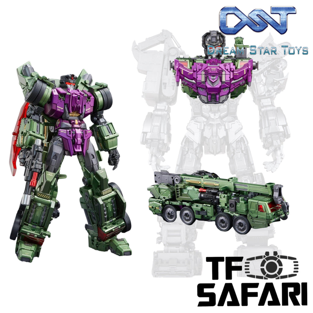 Dream Star Toys  DST02-002 DST02002 Hook Warrior ( Hook, Constructicon, Devastator Combiner) DreamStarToys Metallic Version 24.5 cm / 9.6"