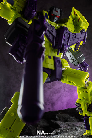 NA NewAge H34 H-34 Hephaestus (G1 Devastator) Reissue 7 in 1 set New Age 25cm / 9.8"