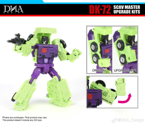 【Pre-Order】DNA Design DK-72 DK72 Upgrade Kits Scav Master for Studio Series 86 SS86 Devastator Scavanger & Mixmaster