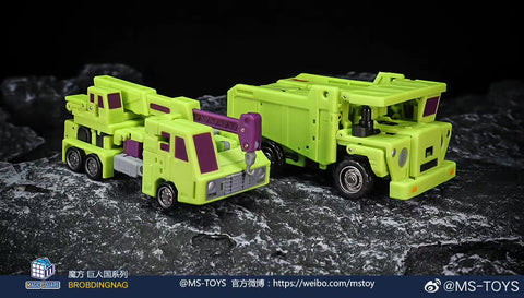 Magic Square MS Toys MS-B39A Crane Hook & MS-B40A Load Long Haul Constructor Devastator Combiner Set B (2 in 1 set)10cm / 4"