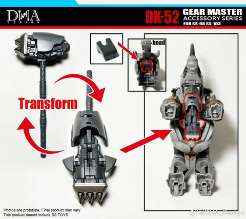DNA Design DK-52 DK52 Upgrade Kits for Studio Series SS-98 Cheetor & SS-103 Rhinox