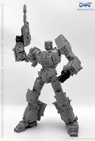 Dream Star Toys  DST02-004 DST02004 Pushing Machine Warrior ( Bonecrusher, Constructicon, Devastator Combiner) DreamStarToys Metallic Version 24.5 cm / 9.6"