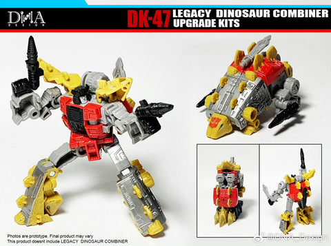 【Pre-Order】DNA Design DK-47 DK47 Upgrade Kits for Legacy Dinosaur Combiner / Volcanicus