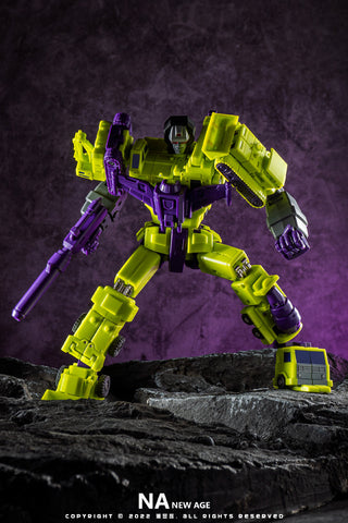 NA NewAge H34 H-34 Hephaestus (G1 Devastator) Reissue 7 in 1 set New Age 25cm / 9.8"