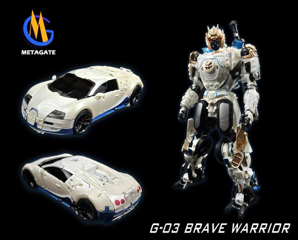 Metagate G03 G-03 Brave Warrior (Bayverse Drift White